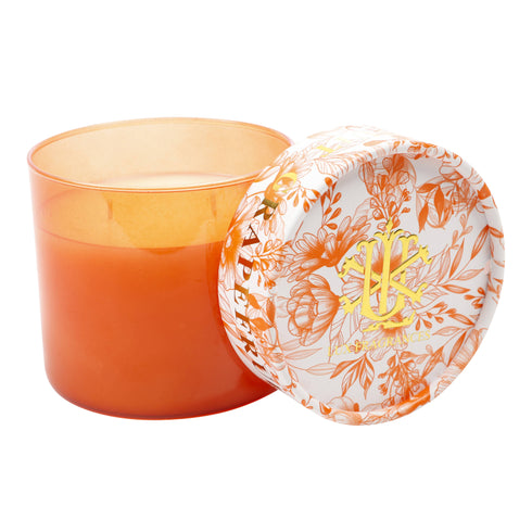 GRAPEFRUIT 2 WICK CANDLE WITH DECORATIVE LID