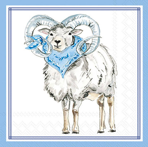 Blue Ram UNC Napkins