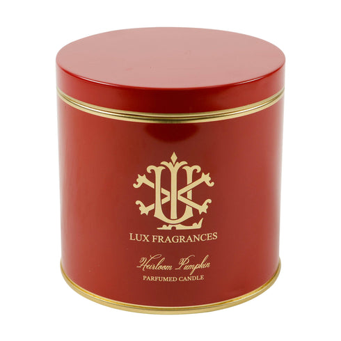 Heirloom Pumpkin Round Tin Candle