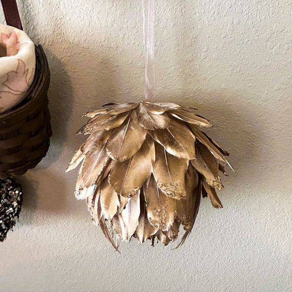 Metallic Gold Christmas Ornament