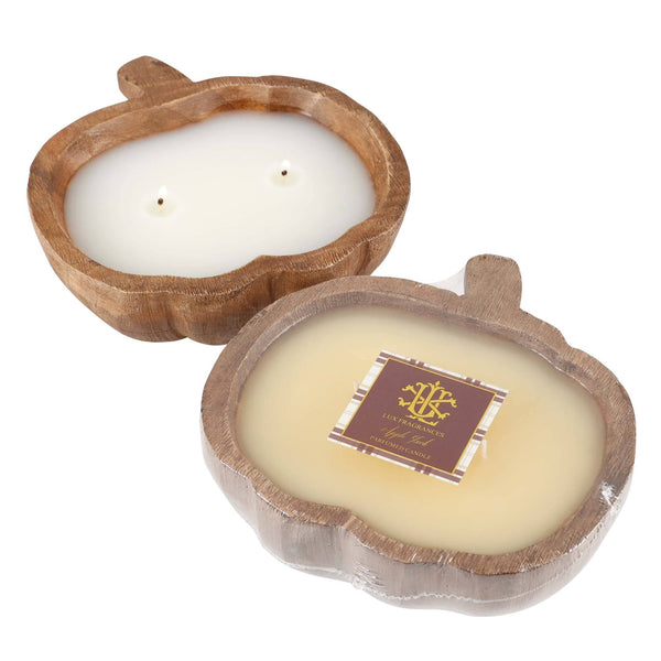 Lux Apple Jack 2 Wick Pumpkin Bowl Candle