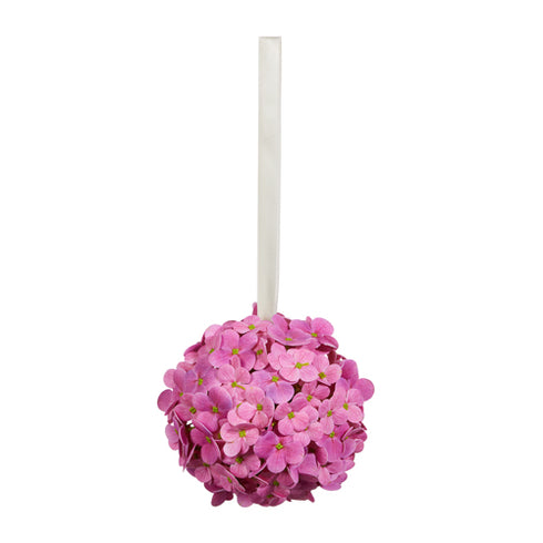 7" PINK HYDRANGEA BALL