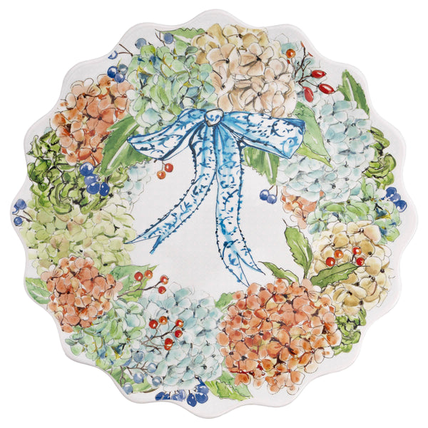 Fall Hydrangea 12" Dolomite Platter