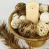 Brown Duck Feather Ornament - Natural