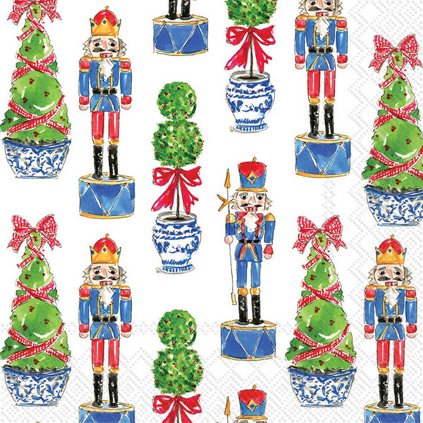 Nutcracker & Topiary Christmas Napkins