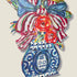 Patriotic Ginger Jar Door Hanger