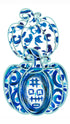 Chinois Blue/White Pumpkin Door Hanger