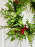 Norfolk pine mixed berry wreath