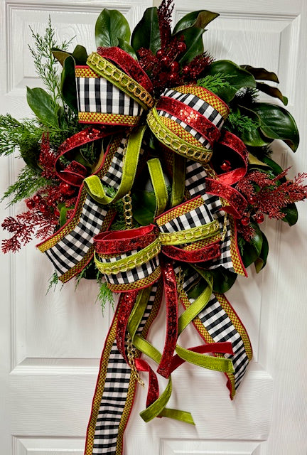 Plaid Xmas Wreath