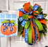 Bow- Orange blue Chinoiserie