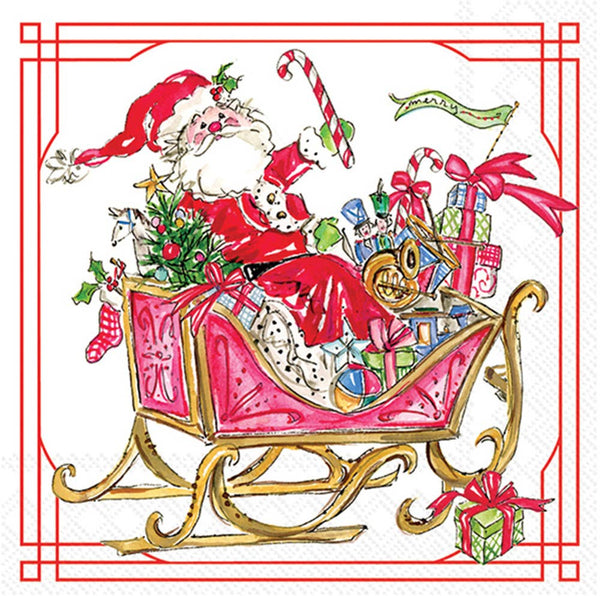 Santa Sleigh Napkins