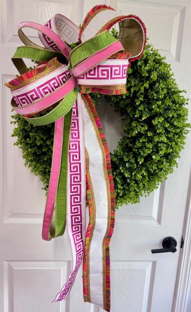 Spring fringe bow