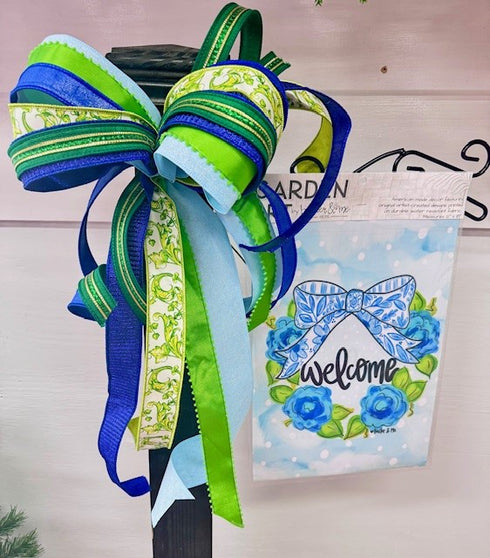 Flag bow- Its a Blue Summer