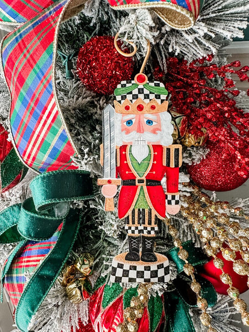 Elegant nutcracker ornament