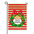 Merry Christmas Bells Wreath Garden Flag