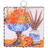 Charm- Blue bowl of velvet pumpkins