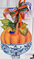 Chinoiserie Pumpkin in Ginger Jar Door Hanger