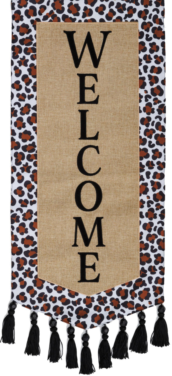 Cheetah Welcome Flag