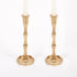 Gold Bamboo Candlestick in small size
