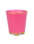 Pink Mattie Round Cachepot Planter (6-Inch) from front