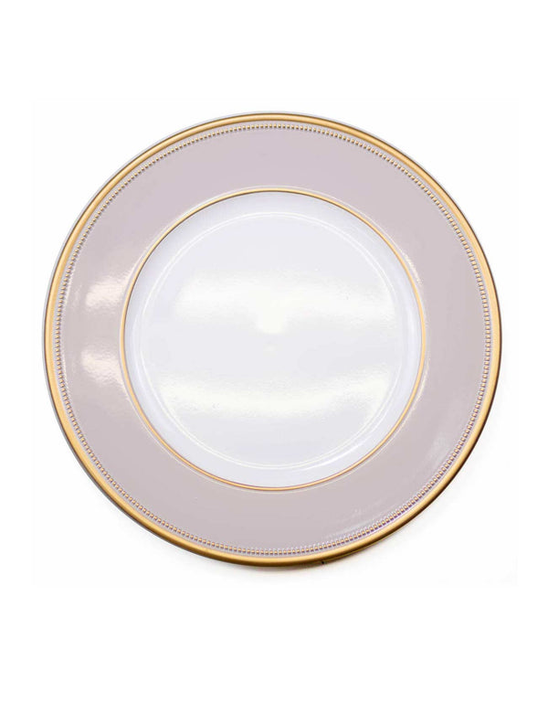 Pink and Gold Accent Charger Plate
