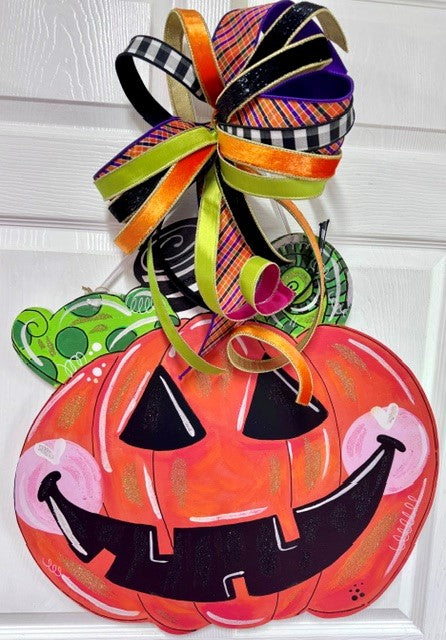 Jack O Lantern Door Hanger